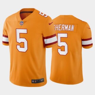 Men's Richard Sherman Tampa Bay Buccaneers Orange Creamsicle Throwback Stitched Jersey