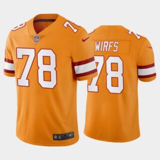 Men's Tristan Wirfs Tampa Bay Buccaneers Orange Creamsicle Throwback Stitched Jersey