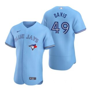 Men's Jonathan Davis Toronto Blue Jays Flex Base Jersey Powder Blue Powder Blue