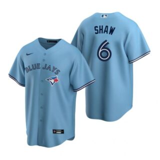 Men's Travis Shaw Toronto Blue Jays Cool Base Jersey Powder Blue Powder Blue