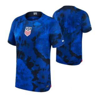 Men's Blank USMNT National Team Blue Away Soccer Jersey 2022-23