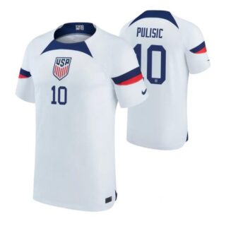 Men's Christian Pulisic USMNT National Team White Home Soccer Jersey 2022-23