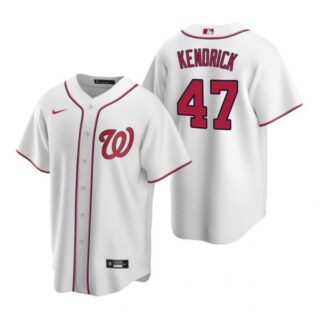 Men's Howie Kendrick Washington Nationals Cool Base Jersey Navy White Home