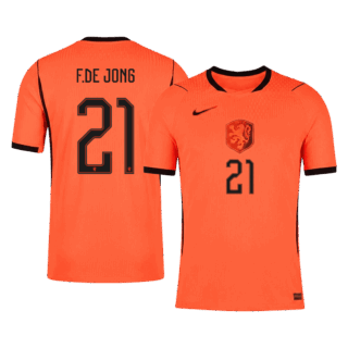 Netherlands F.DE JONG #21 Home Soccer Jersey Authentic 2026