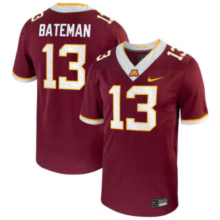Men's Rashod Bateman Minnesota Golden Gophers Player Game Jersey - Maroon