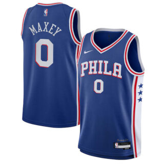 Youth Tyrese Maxey Philadelphia 76ers #0 Swingman Jersey - Icon Edition - Royal