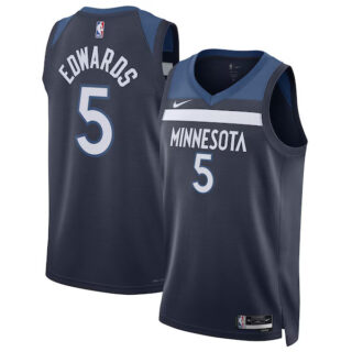 Women's Anthony Edwards Minnesota Timberwolves #5 Swingman Jersey - Icon Edition - Navy
