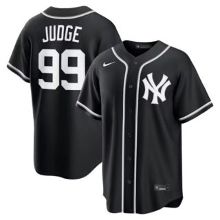 Aaron Judge New York Yankees #99 Fashion Black Out Jersey