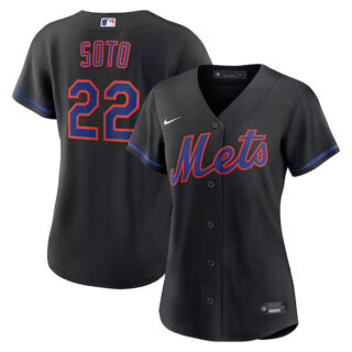 Women's Juan Soto New York Mets #22 Alternate Jersey - Black