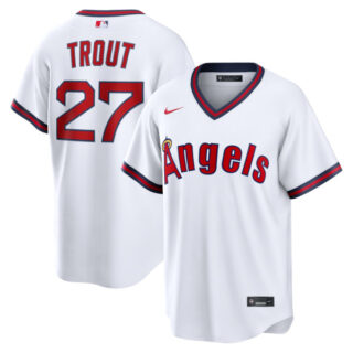 Mike Trout Los Angeles Angels #27 Alternate Jersey - White