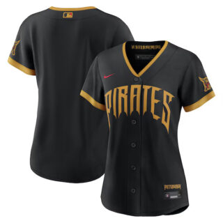 Women's Pittsburgh Pirates 2026 City Connect Stadium Jersey - Black