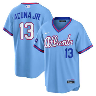 Ronald Acuna Jr. Atlanta Braves #13 2026 City Connect Stadium Jersey - Powder Blue