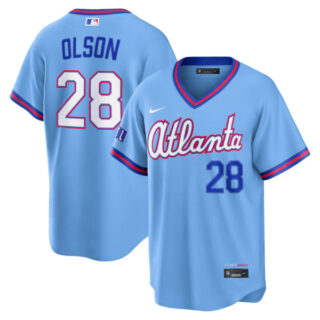 Matt Olson Atlanta Braves #28 2026 City Connect Stadium Jersey - Powder Blue