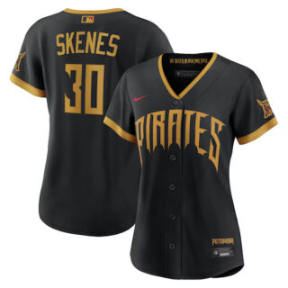 Women's Paul Skenes Pittsburgh Pirates #30 2026 City Connect Stadium Jersey - Black