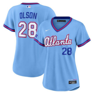 Women's Matt Olson Atlanta Braves #28 2026 City Connect Stadium Jersey - Powder Blue