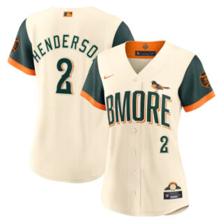 Women's Gunnar Henderson Baltimore Orioles #2 2026 City Connect Stadium Jersey - Cream