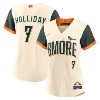 Women's Jackson Holliday Baltimore Orioles #7 2026 City Connect Stadium Jersey - Cream