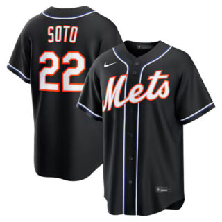 Juan Soto New York Mets #22 Fashion Black Out Jersey