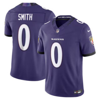 Roquan Smith Baltimore Ravens #0 Vapor F.U.S.E. Stitched Limited Jersey - Purple