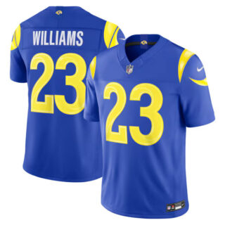 Kyren Williams Los Angeles Rams #23 Vapor F.U.S.E. Stitched Limited Jersey - Royal