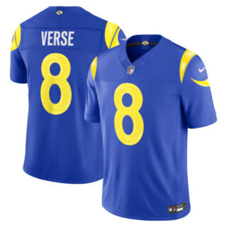 Jared Verse Los Angeles Rams #8 Vapor F.U.S.E. Stitched Limited Jersey - Royal