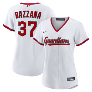 Women's Travis Bazzana Cleveland Guardians #37 Home Jersey - White