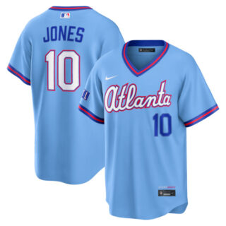 Chipper Jones Atlanta Braves #10 2026 City Connect Stadium Jersey - Powder Blue