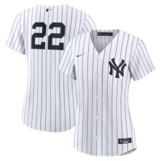 Women's Ben Rice New York Yankees #22 Home Jersey - White