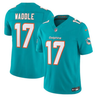 Jaylen Waddle Miami Dolphins #17 Vapor F.U.S.E. Stitched Limited Jersey - Aqua