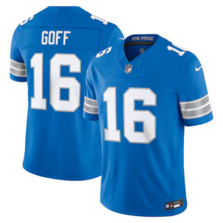 Jared Goff Detroit Lions #16 Vapor F.U.S.E. Stitched Limited Jersey - Blue