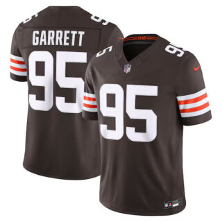 Myles Garrett Cleveland Browns #95 Vapor F.U.S.E. Stitched Limited Jersey - Brown