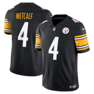 DK Metcalf Pittsburgh Steelers #4 Vapor F.U.S.E. Stitched Limited Jersey - Black