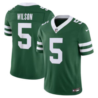 Garrett Wilson New York Jets #5 Vapor F.U.S.E. Stitched Limited Jersey - Green