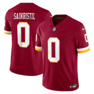 Mike Sainristil Washington Commanders #0 Vapor F.U.S.E. Stitched Limited Jersey - Burgundy