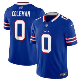 Keon Coleman Buffalo Bills #0 Vapor F.U.S.E. Stitched Limited Jersey - Royal