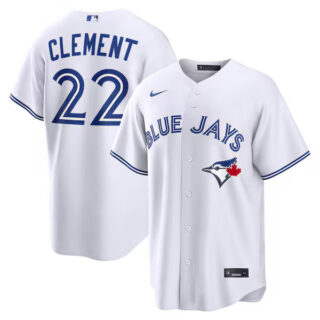Men's Ernie Clement Toronto Blue Jays #22 Home Jersey - White