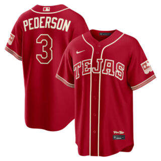 Joc Pederson Texas Rangers #3 2026 City Connect Stadium Jersey - Red