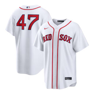 Jovani Moran Boston Red Sox #47 Home Jersey - White