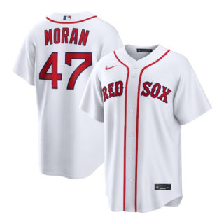 Jovani Moran Boston Red Sox #47 Home Jersey - White