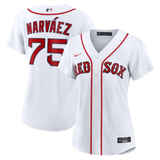 Women's Carlos Narvaez Boston Red Sox #12 Home Jersey - White