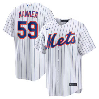 Sean Manaea New York Mets #59 Home Jersey - White