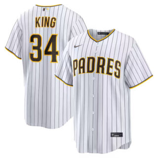 Michael King San Diego Padres #34 Home Jersey - White