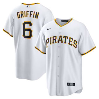 Konnor Griffin Pittsburgh Pirates #6 Home Jersey - White