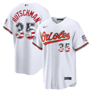 2026 All-Star Edition Stars & Stripes Baltimore Orioles #35 Adley Rutschman White Stadium Jersey