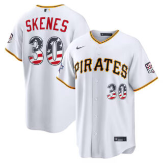 2026 All-Star Edition Stars & Stripes Pittsburgh Pirates #30 Paul Skenes White Stadium Jersey