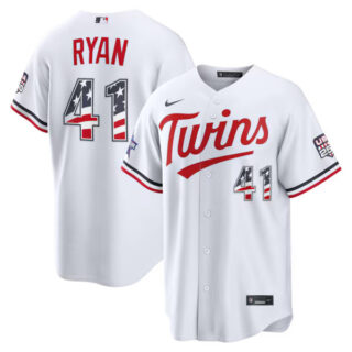 2026 All-Star Edition Stars & Stripes Minnesota Twins #41 Joe Ryan White Stadium Jersey
