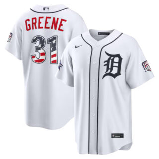 2026 All-Star Edition Stars & Stripes Detroit Tigers #31 Riley Greene White Stadium Jersey