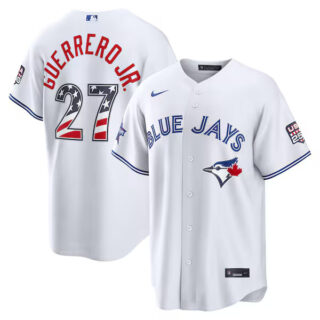 2026 All-Star Edition Stars & Stripes Toronto Blue Jays #27 Vladimir Guerrero Jr. White Stadium Jersey