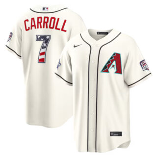 2026 All-Star Edition Stars & Stripes Arizona Diamondbacks #7 Corbin Carroll Cream Stadium Jersey