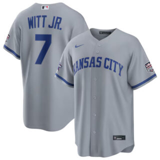 2026 All-Star Game Kansas City Royals #7 Bobby Witt Jr. Gray Replica Jersey